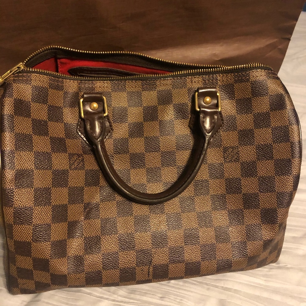 💯 Authentic vintage LV Damier hang bag -SOLD - Picture 2 of 12